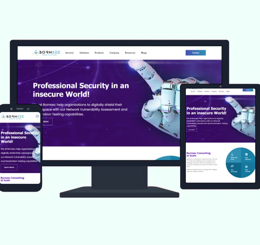 Bornsec Website Design